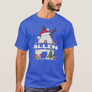 Camiseta Allen Christmasw Allen Nombre para navidades diver