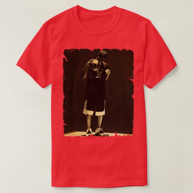Camiseta Allen Iverson Vintage Design Of Basketball 4 (Diseño del anverso)