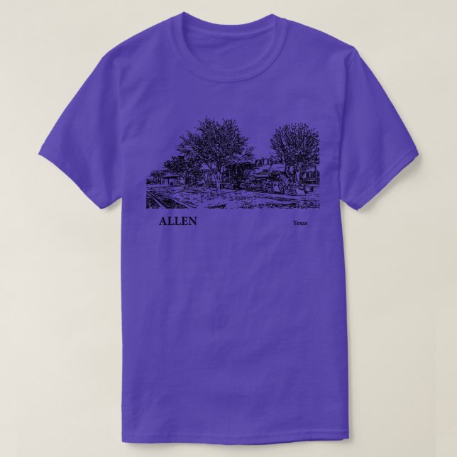 Camiseta Allen Texas TShirt 3 (Diseño del anverso)