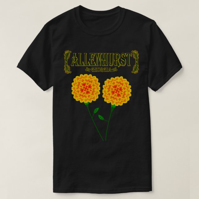 Camiseta Allenhurst Georgia TShirt 1 (Diseño del anverso)
