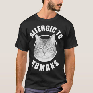 Camiseta Allergic Cats Shirt Allergic To Humans Cats Funny