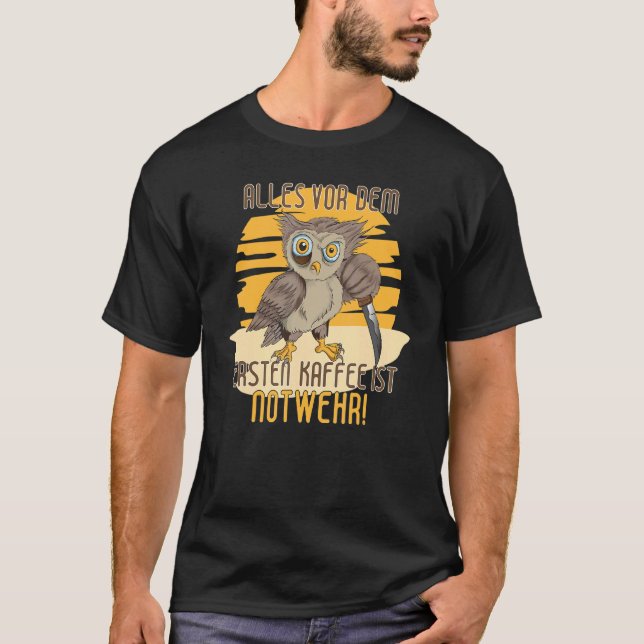 Camiseta Alles Vor Dem Ersten Kaffee Ist Emergency Knife Co (Anverso)