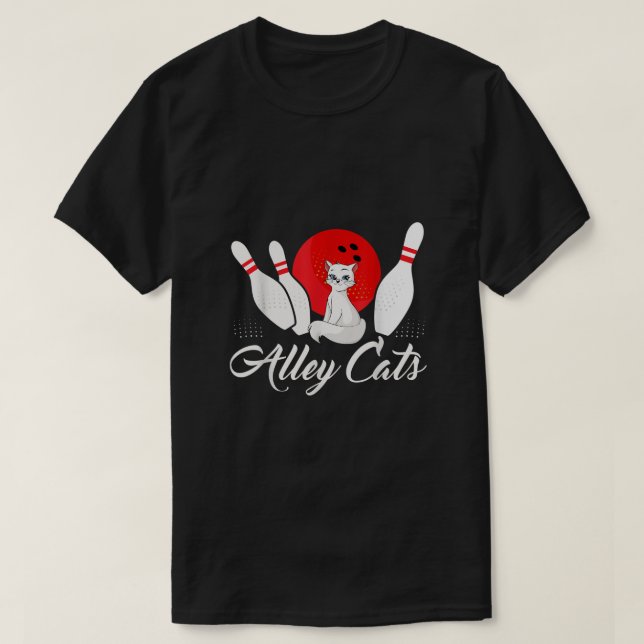 Camiseta Alley Cat Funny Bowler (Diseño del anverso)