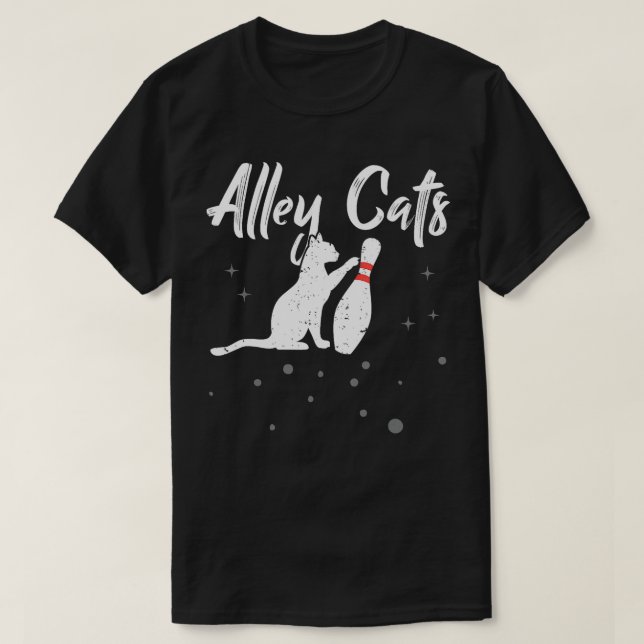 Camiseta Alley Cat Funny Bowler 1 (Diseño del anverso)