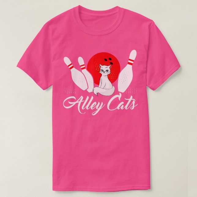 Camiseta Alley Cat Funny Bowler 1 (Diseño del anverso)