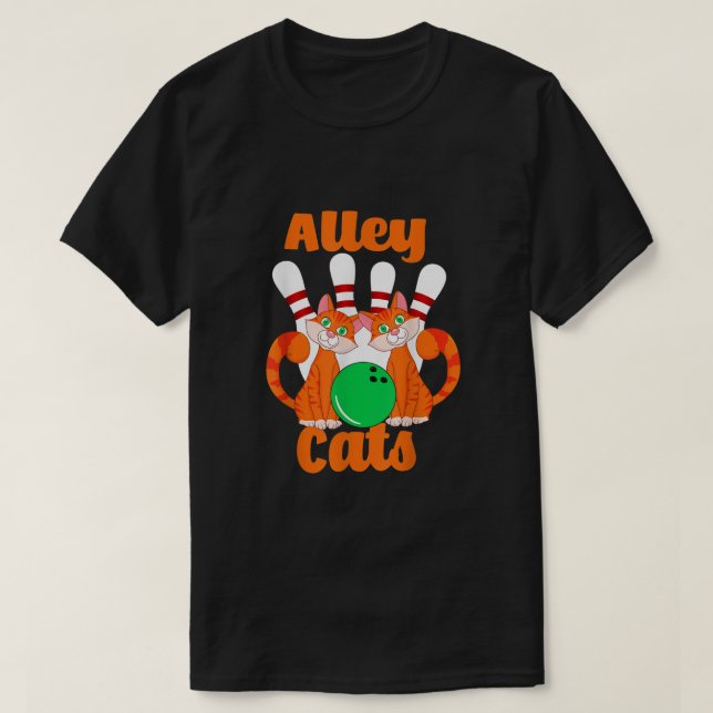 Camiseta Alley Cats Bowling (Diseño del anverso)
