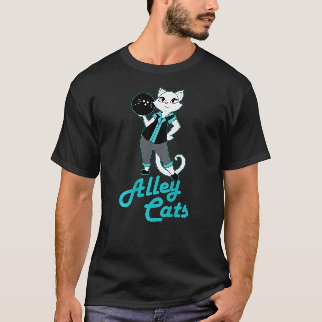 Camiseta Alley Cats Bowling Team Ladies (Anverso)