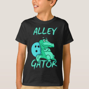 Camiseta Alley Gator Funny Bowling T Shirt