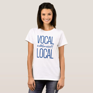 Camiseta #AllForOssoff vocal y local - AZUL