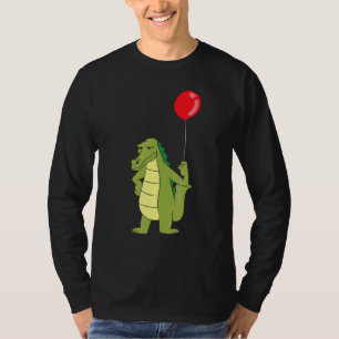 Camiseta Alligador con cumpleaños de cocodrilo en globo