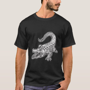 Camiseta Alligador de mano Art Reptilian Crocodile Allig