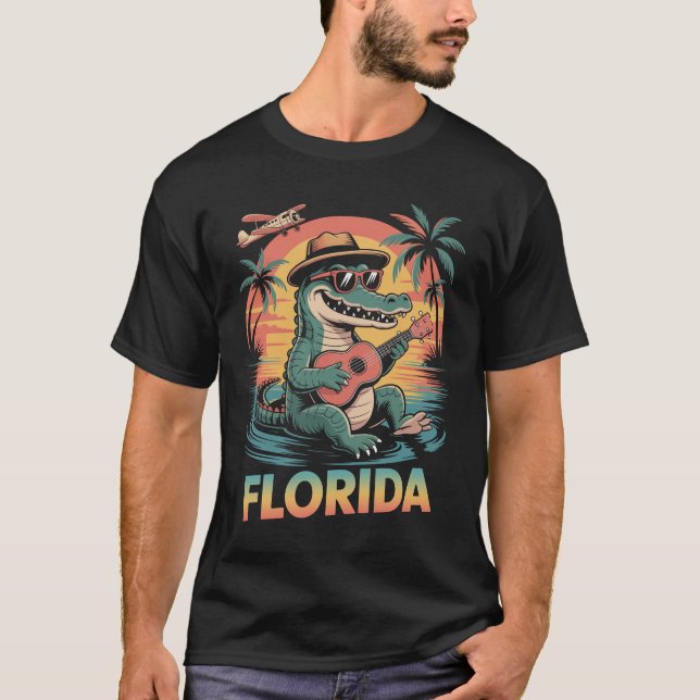 Camiseta Alligador de vacaciones de Florida (Anverso)