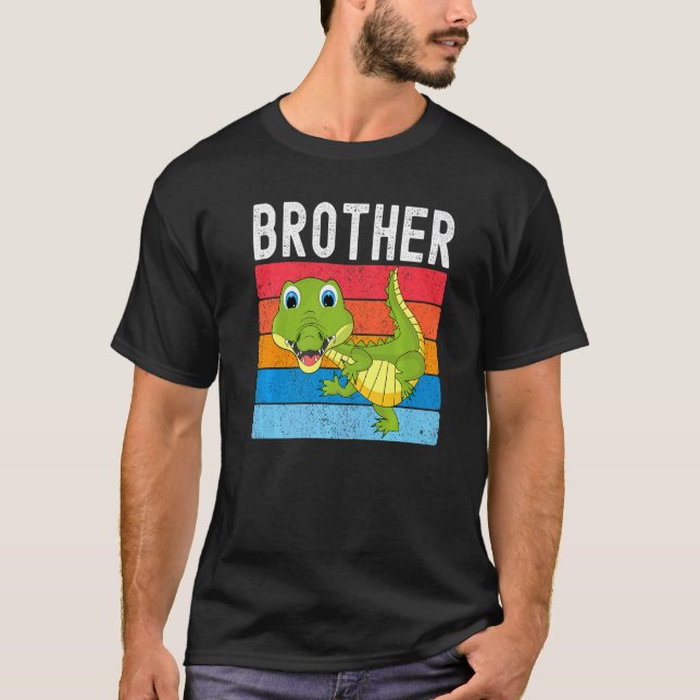 Camiseta Alligator Brother Gator Crocodile Family Premium (Anverso)