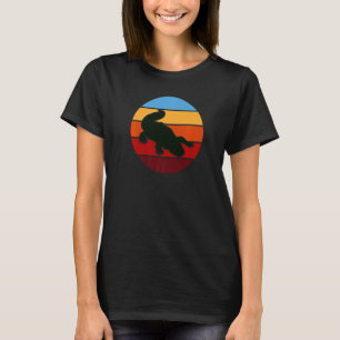 Camiseta Alligator Crocodile Retro Sunset Lover Cute Reptil