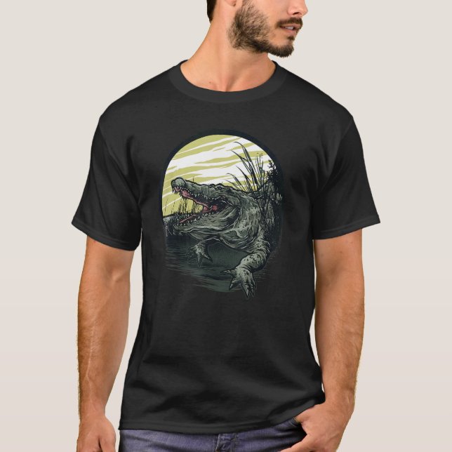 Camiseta Alligator Dude Swamp Alligator (Anverso)
