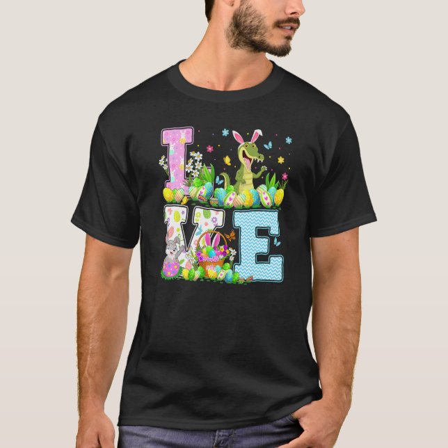 Camiseta Alligator Easter Egg Hunt Funny Love Alligator Eas (Anverso)
