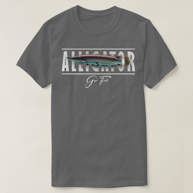Camiseta Alligator Gar Monster Pescador (Diseño del anverso)