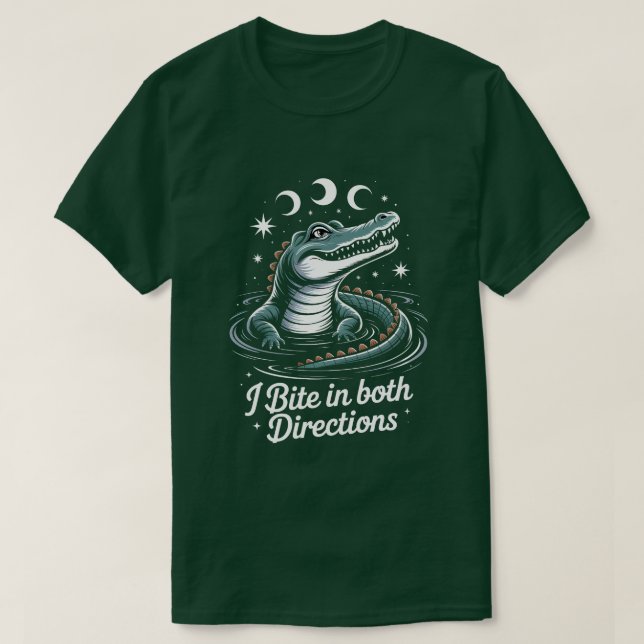 Camiseta Alligator – I Bite in Both Directions (Diseño del anverso)