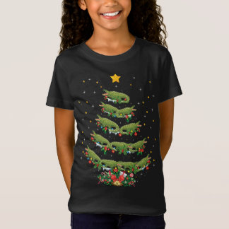 Camiseta Alligator Lover Xmas Regalo Árbol de Navidad