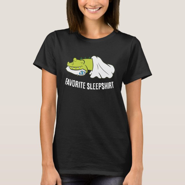 Camiseta Alligator Pajama Dormir Favorito (Anverso)