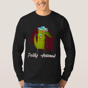 Camiseta Alligator Party Animal Reptile Party Goer Reptiles