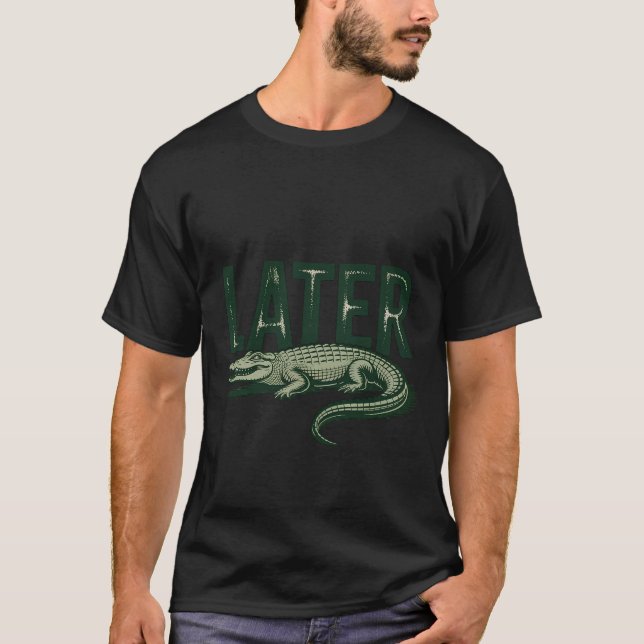 Camiseta Alligator Pun Después Gator (Anverso)