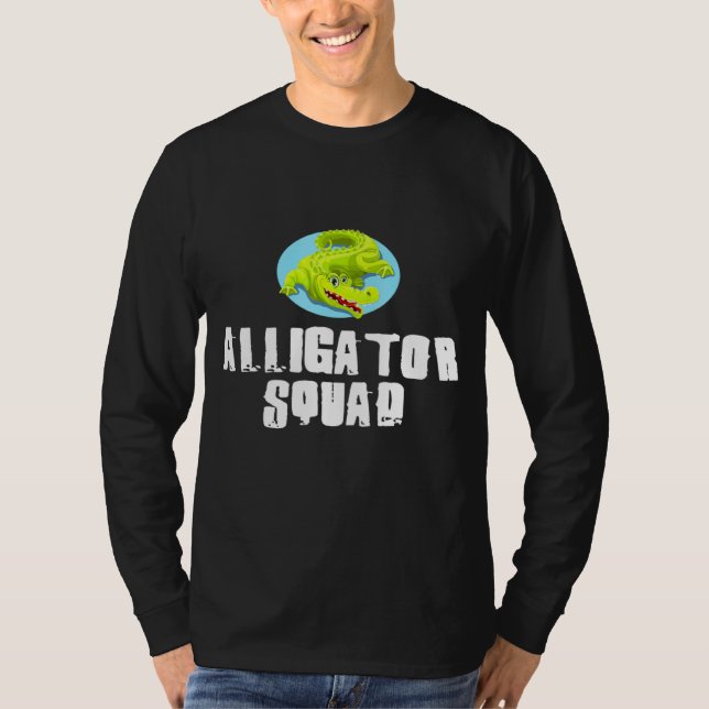 Camiseta Alligator Squad Cool Animal (Anverso)
