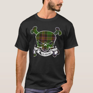 Camiseta Allison Tartan Skull Shirt