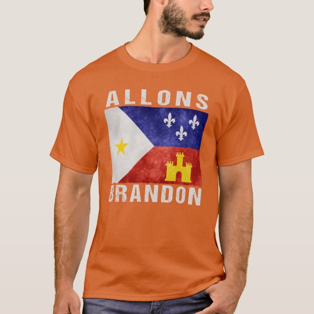 Camiseta Allons Brandon Acadiana Flag Allons Brandon (Anverso)
