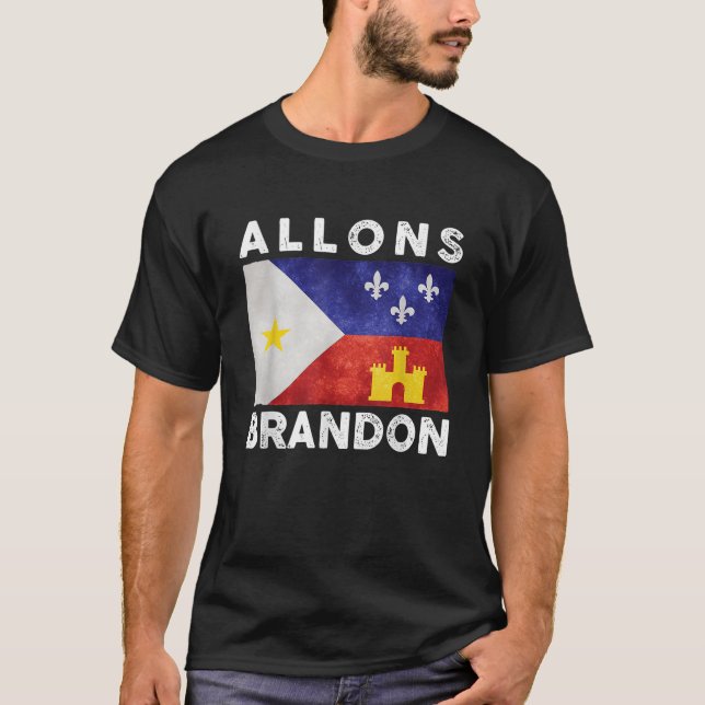 Camiseta Allons Brandon Louisiana Acadiana Bandera Allons B (Anverso)
