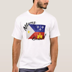 Camiseta Allons Brandon Louisiana Acadiana Bandera Estadoun