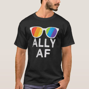 Camiseta Ally Af Gafas de sol Trans Bandera Amor Igualdad L