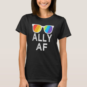 Camiseta Ally Af Shirt Gafas de sol Trans Bandera Amor Igua
