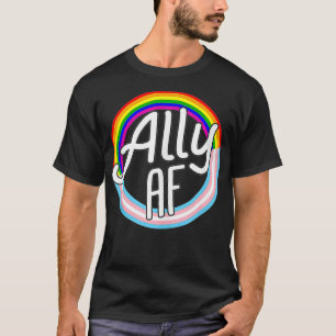 Camiseta ALLY AF Trans Flag Love Equality Bandera del Orgul