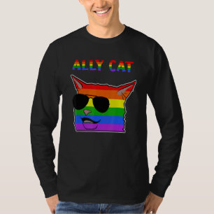 Camiseta Ally Cat Memes Mudge The Cat Lgbtq