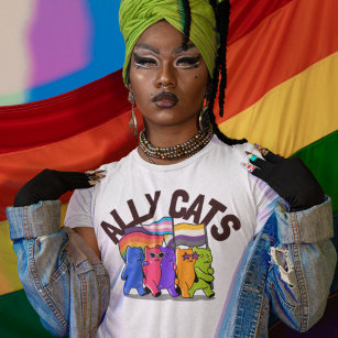 Camiseta Ally Cats Apoyo a la Igualdad LGBT