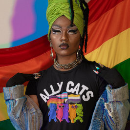 Camiseta Ally Cats Apoyo a la Igualdad LGBT