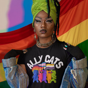 Camiseta Ally Cats Apoyo a la Igualdad LGBT