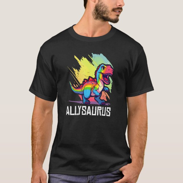 Camiseta Ally Equali, el famoso Dino Gráfico de Allysaurus  (Anverso)