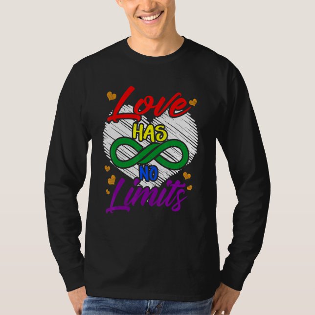 Camiseta Ally Gay Pride Love No Tiene Límites Para Decir In (Anverso)