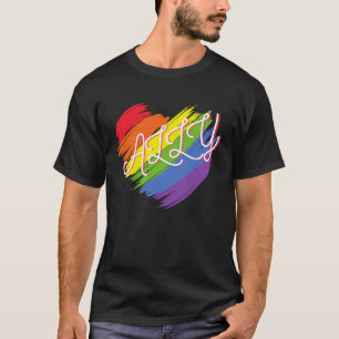 Camiseta Ally Heart Gay Pride LQBTQ Rainbow
