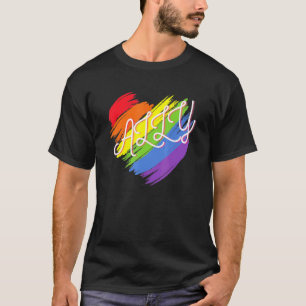 Camiseta Ally Heart Gay Pride Lqbtq Rainbow