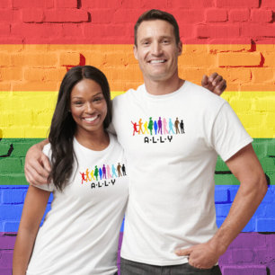 Camiseta ALLY Mezcla de Orgullo de Género LGBTQIA+BIPOC