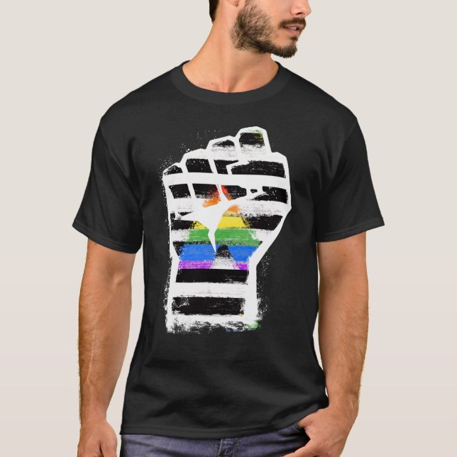 Camiseta Ally Pride Fist (Anverso)