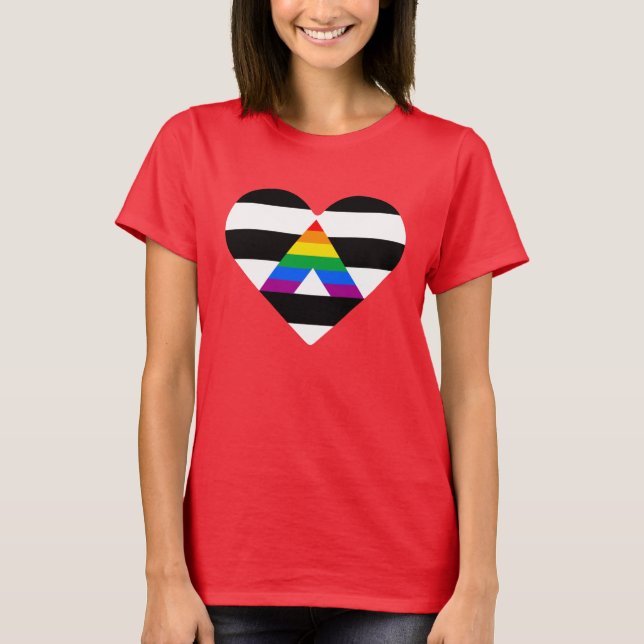 Camiseta Ally Pride Heart (Anverso)