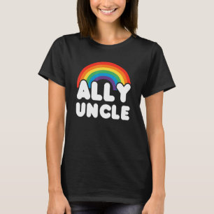 Camiseta Ally Uncle Lgbt Flag Gay Pride Lgbtq