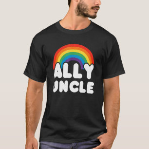 Camiseta Ally Uncle Lgbt Flag Gay Pride Lgbtq