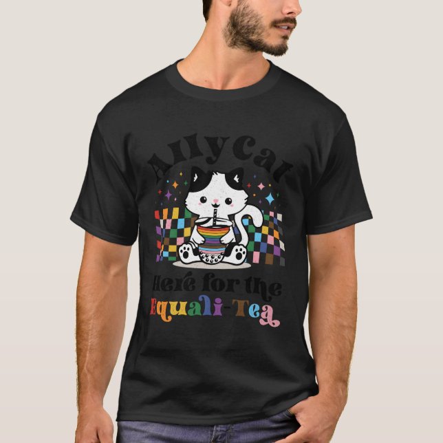 Camiseta Allycat Acá Por El Traslado Del Orgullo Equali-Tea (Anverso)