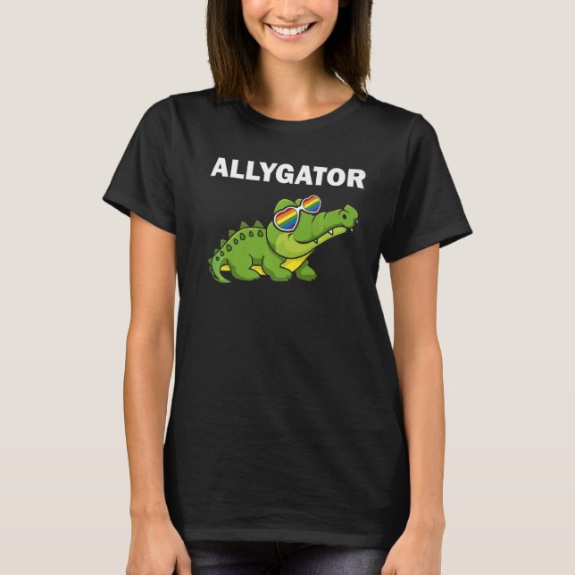 Camiseta Allygator Straily Alligator LGBTQ+ Gay Supp (Anverso)