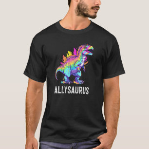 Camiseta Allysaurus Dinosaur Funny Dino Ally Orgullo Iguald